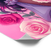 Niedlicher Valentinstag des Anime-Anime Poster (Ecke)