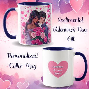 Niedlicher Valentinstag des Anime-Anime Tasse