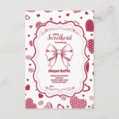 Niedlicher Valentinstag Diapper Raffle Begleitkarte (Vorderseite)