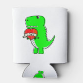 Niedlicher Valentinstag Dinosaurier Dosenkühler (Rückseite)