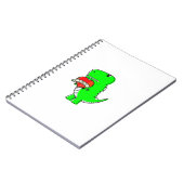 Niedlicher Valentinstag Dinosaurier Notizblock (Linke Seite)