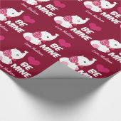 Niedlicher Valentinstag Elefant sein meine Geschenkpapier (Ecke)