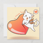 Niedlicher Valentinstag Feiertagskarte (Vorderseite)
