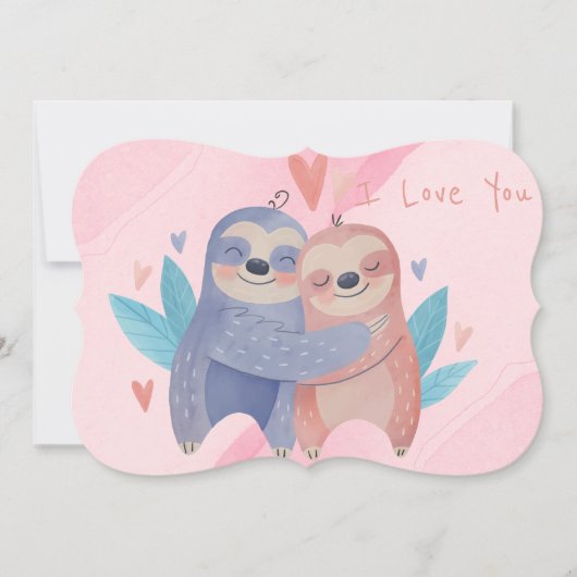 Niedlicher Valentinstag Feiertagskarte (Vorderseite)