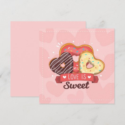 Niedlicher Valentinstag Feiertagskarte (Vorne/Hinten)