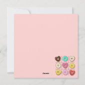 Niedlicher Valentinstag Feiertagskarte (Rückseite)