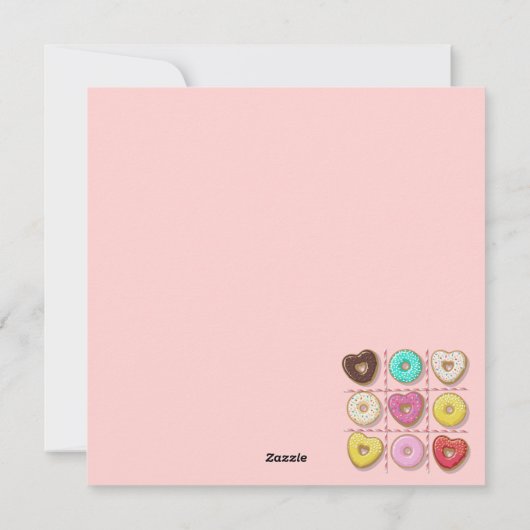 Niedlicher Valentinstag Feiertagskarte (Rückseite)