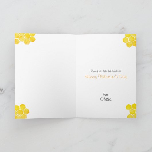 Niedlicher Valentinstag Feiertagskarte (Innenseite)