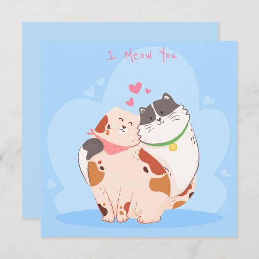 Niedlicher Valentinstag Feiertagskarte (Vorne/Hinten)