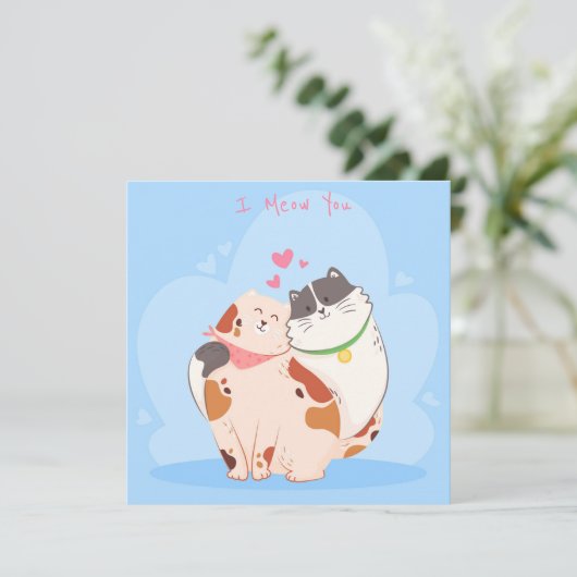 Niedlicher Valentinstag Feiertagskarte (Stehend Vorderseite)