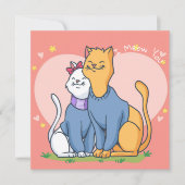 Niedlicher Valentinstag Feiertagskarte (Vorderseite)