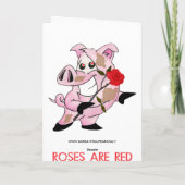 Niedlicher Valentinstag Feiertagskarte (Rückseite)