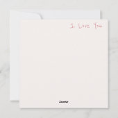 Niedlicher Valentinstag Feiertagskarte (Rückseite)