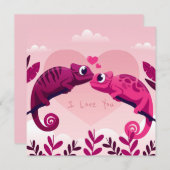 Niedlicher Valentinstag Feiertagskarte (Vorne/Hinten)