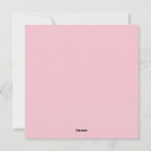 Niedlicher Valentinstag Feiertagskarte (Rückseite)