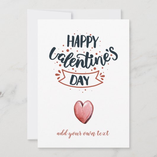 Niedlicher Valentinstag Feiertagskarte (Vorderseite)