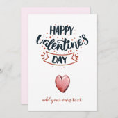 Niedlicher Valentinstag Feiertagskarte (Vorne/Hinten)