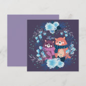 Niedlicher Valentinstag Feiertagskarte (Vorne/Hinten)