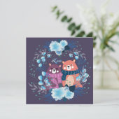 Niedlicher Valentinstag Feiertagskarte (Stehend Vorderseite)