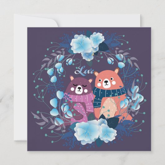 Niedlicher Valentinstag Feiertagskarte (Vorderseite)