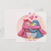 Niedlicher Valentinstag Feiertagskarte (Vorne/Hinten)