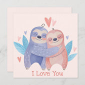 Niedlicher Valentinstag Feiertagskarte (Vorne/Hinten)