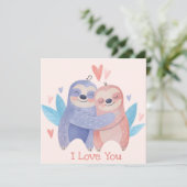 Niedlicher Valentinstag Feiertagskarte (Stehend Vorderseite)