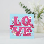 Niedlicher Valentinstag Feiertagskarte (Stehend Vorderseite)