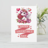 Niedlicher Valentinstag Feiertagskarte (Stehend Vorderseite)