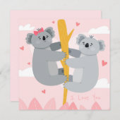 Niedlicher Valentinstag Feiertagskarte (Vorne/Hinten)