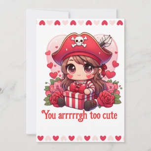 Niedlicher Valentinstag Feiertagskarte
