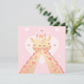 Niedlicher Valentinstag Feiertagskarte (Stehend Vorderseite)