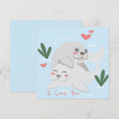 Niedlicher Valentinstag Feiertagskarte (Vorne/Hinten)