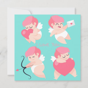 Niedlicher Valentinstag Feiertagskarte