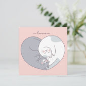 Niedlicher Valentinstag Feiertagskarte (Stehend Vorderseite)