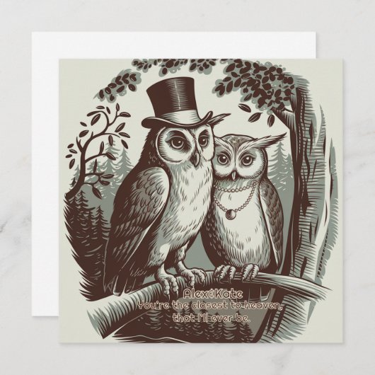 Niedlicher Valentinstag Feiertagskarte (Vorne/Hinten)