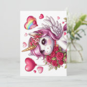 Niedlicher Valentinstag Feiertagskarte (Stehend Vorderseite)