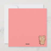 Niedlicher Valentinstag Feiertagskarte (Rückseite)