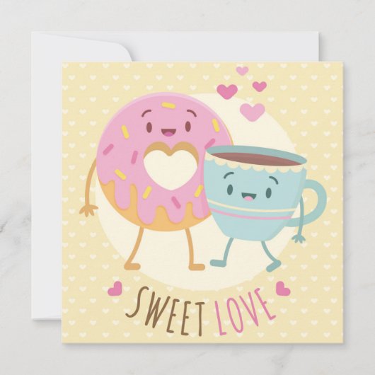 Niedlicher Valentinstag Feiertagskarte (Vorderseite)