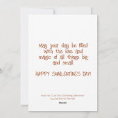 Niedlicher Valentinstag | Feiertagskarte (Rückseite)