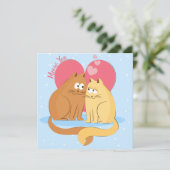 Niedlicher Valentinstag Feiertagskarte (Stehend Vorderseite)