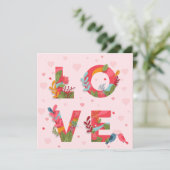 Niedlicher Valentinstag Feiertagskarte (Stehend Vorderseite)