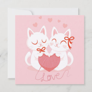 Niedlicher Valentinstag Feiertagskarte