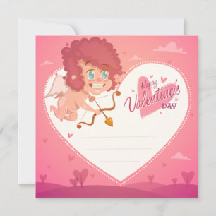 Niedlicher Valentinstag Feiertagskarte