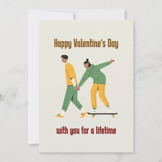 Niedlicher Valentinstag Feiertagskarte (Vorderseite)