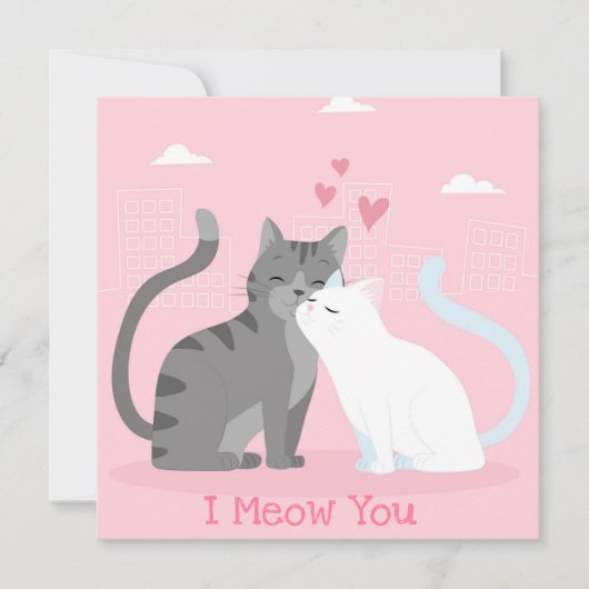 Niedlicher Valentinstag Feiertagskarte (Vorderseite)