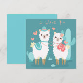 Niedlicher Valentinstag Feiertagskarte (Vorne/Hinten)