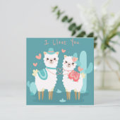 Niedlicher Valentinstag Feiertagskarte (Stehend Vorderseite)