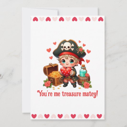 Niedlicher Valentinstag Feiertagskarte (Vorderseite)
