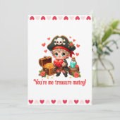 Niedlicher Valentinstag Feiertagskarte (Stehend Vorderseite)